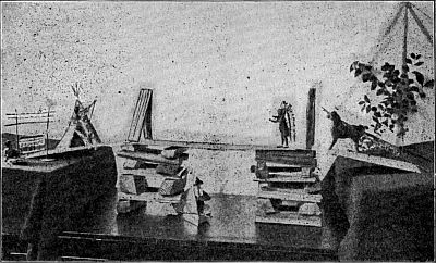 Fig. 125—The little bridge built of kindling wood.