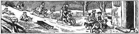 Children sledding