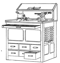 Fig. 38. Work Bench and Auxiliary Cabinet.