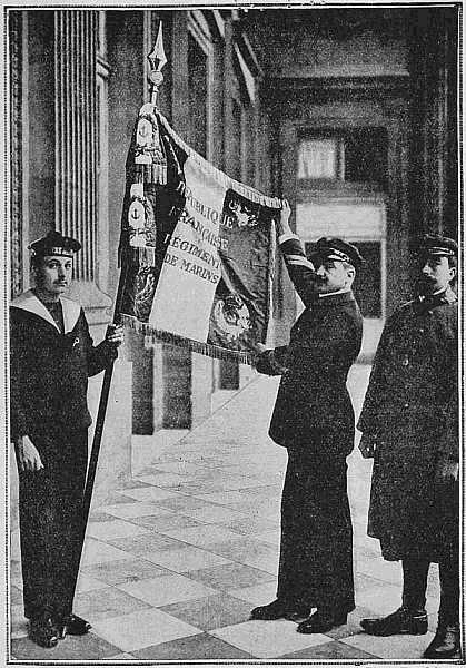 Phot. Excelsior
THE FLAG OF THE BRIGADE
