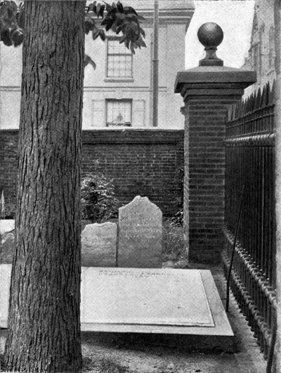 FRANKLIN’S GRAVE IN CHRIST CHURCH GRAVEYARD,
PHILADELPHIA