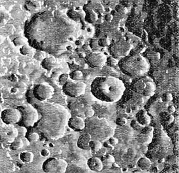 Fig. 4.

Tycho and his surroundings.
(From a photograph of the moon taken by Mr. De la Rue, 1863.)