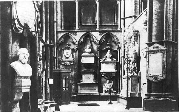 Poets' Corner, Westminster Abbey.