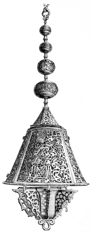 MOORISH LAMP. ARCHOLOGICAL MUSEUM, MADRID.