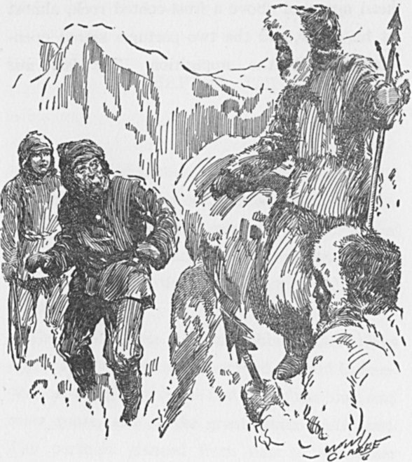 The two partners stared open-mouthed at the apparition. T
he face was white!