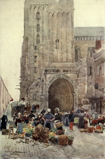 THE SOUTH PORCH OF THE CATHEDRAL, COUTANCES