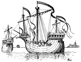 drawing of ship