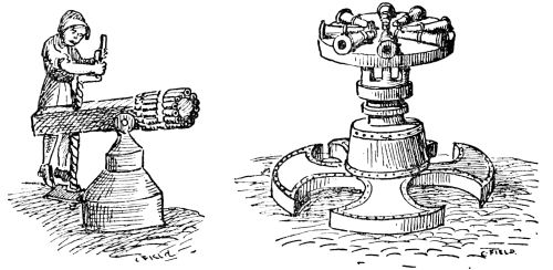 drawing first rotating gun