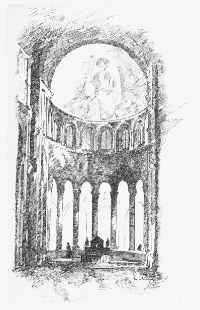 The XI-century Sanctuary of Cluny as It Was until the
Revolution