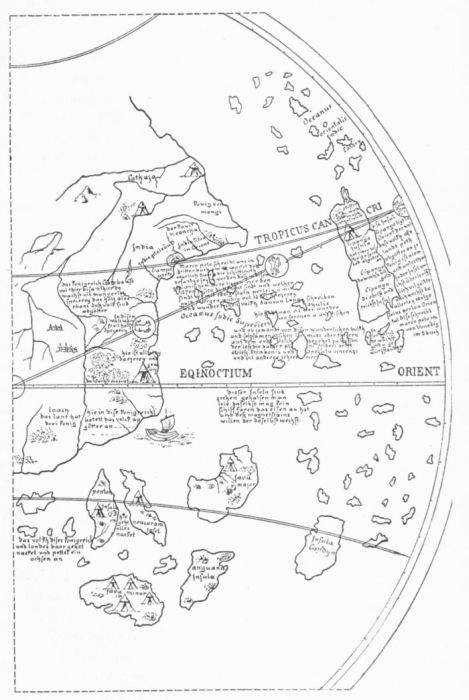 BEHAIM'S GLOBE, 1492.