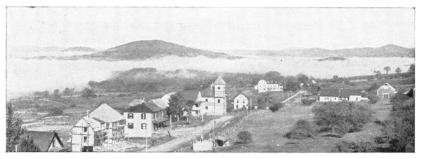 Fig. 10. A wreath of fog settled in a valley with the hilltops rising above it.