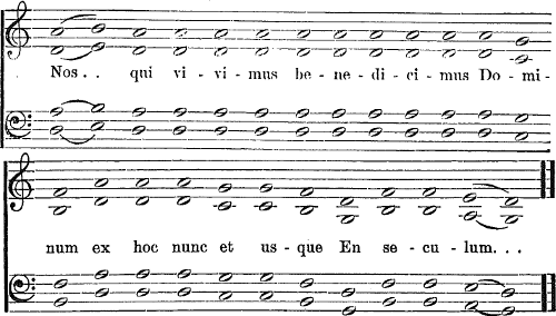 Example of Organum or Diaphony, First Species