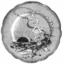 Fig. 18.—Limoges Porcelain Plate. Painted by M.
Bracquemond. (Mrs. Charles Crocker Coll.)