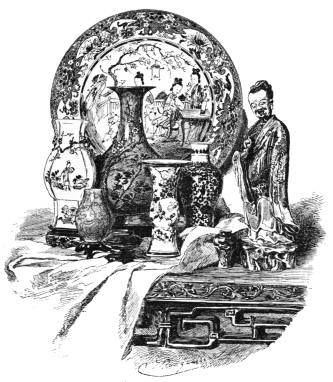 Fig. 62.—Group of Chinese Porcelain. (From the Avery
Coll.)