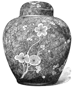 Fig. 88.—Blue-and-white “Hawthorn” Vase. (J. C. Runkle
Coll.)