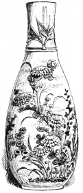 Fig. 119.—Satsuma Vase. Height, 7½ in. (J. W. Paige
Coll., Boston Museum of Fine Arts.)
