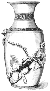Fig. 120.—Satsuma Faience. Buff and Gold; Decoration in
Relief. (J. F. Sutton Coll.)