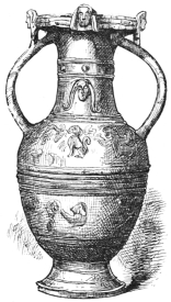 Fig. 197.—Ancient Etruscan Vase. Height, 21 in. (J.J.
Dixwell Coll., Boston Museum of Fine Arts.)