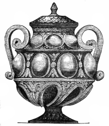 Fig. 219.—Lustred Gubbio Vase, of about A.D. 1500.
(South Kensington Museum.)