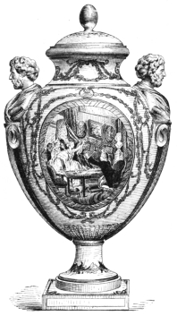 Fig. 264.—Sèvres Pate Tendre (1772-1781). Bleu de Roi
Ground. (Mrs. C. B. Hosack Coll.)