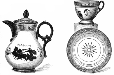 Fig. 303.—Norwegian Faience, Schwarzenhorn. (W. B.
Dickerman Coll.)