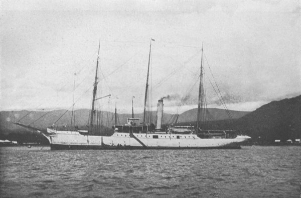 The London Missionary Society steamer John Williams lay near us