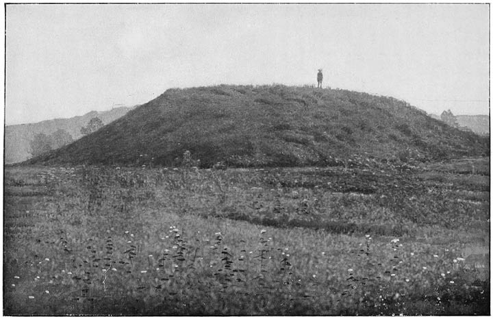 NĬKWĂSĬ MOUND AT FRANKLIN, NORTH CAROLINA.