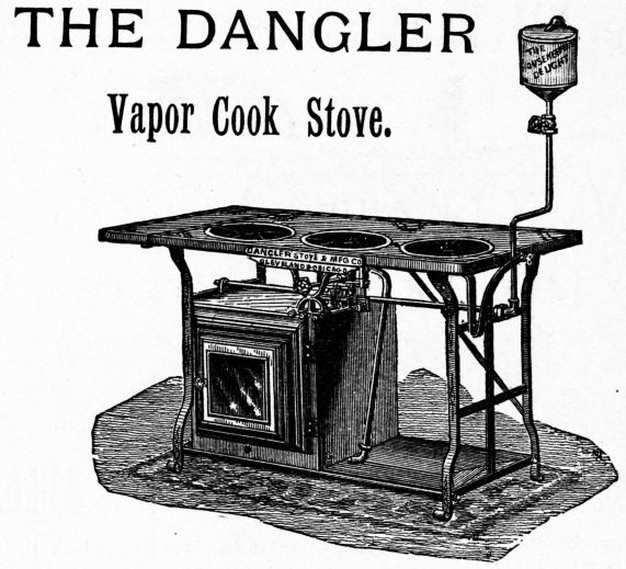 THE DANGLER Vapor Cook Stove The Housekeeper's Delight