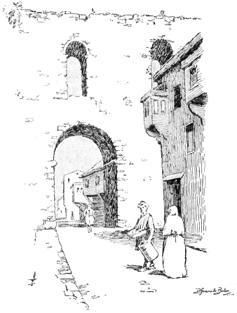 The Aqueduct of Valens

Valens the Emperor was killed in battle by the Goths at Adrianople. His
aqueduct stands out strangely among wooden houses, connecting the seven
hills on which stands Stamboul.