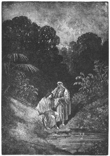 Two men in wilderness