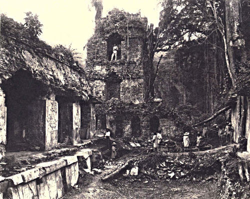 Palenque, western court and tower