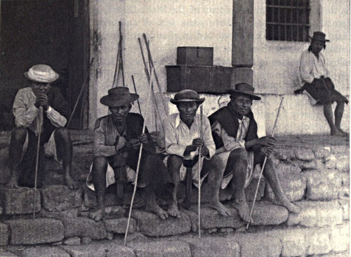 On the steps of the cabildo, Atitlan