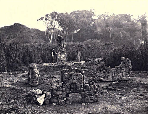 In the great plaza, Copan