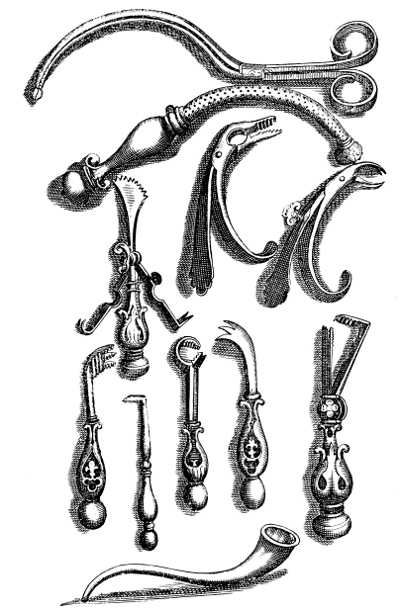 A plate from Schultes' 'Armamentarium chirurgicum,'