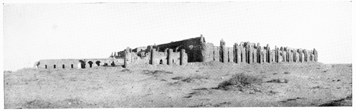 Fig. 77.—UKHEIḌIR FROM NORTH-WEST.