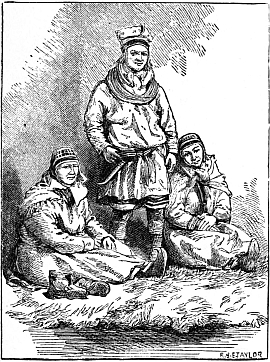 three people in Lapp dress