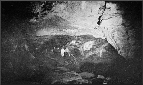 IN THE FIRST CHAMBER, WOOKEY HOLE CAVERN.