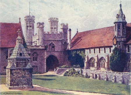 Image unavailable: IN THE QUADRANGLE, ST AUGUSTINE’S COLLEGE, CANTERBURY