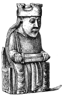 Walrus-ivory Chessman.