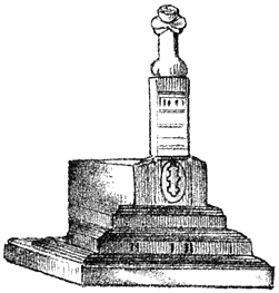 Muḥammadan grave monument.