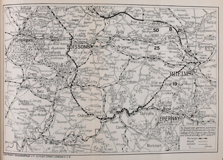 British Line on Chemin des Dames