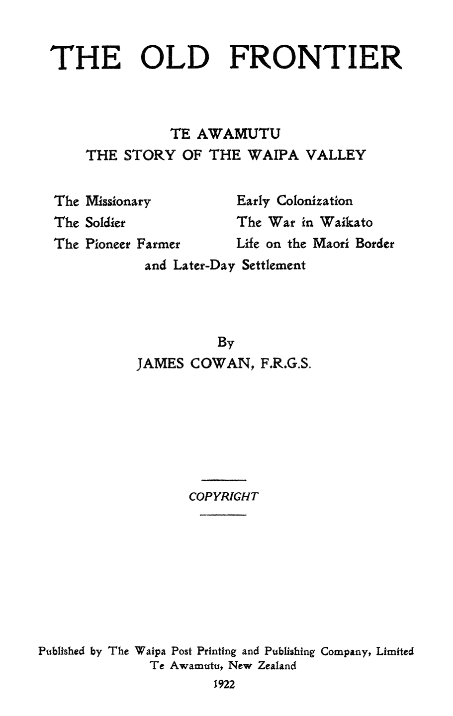 Original Title Page.