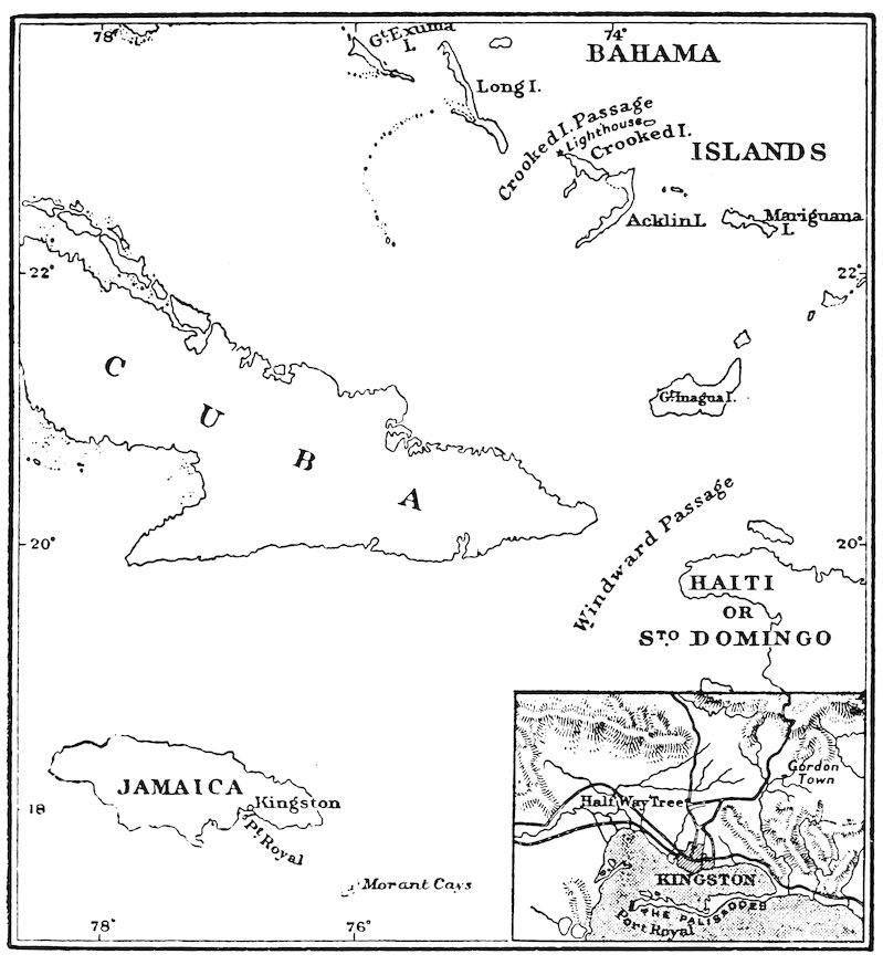 Map of Windward Passage.