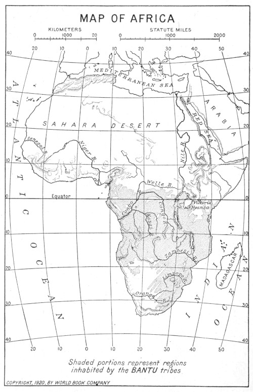 map of Africa