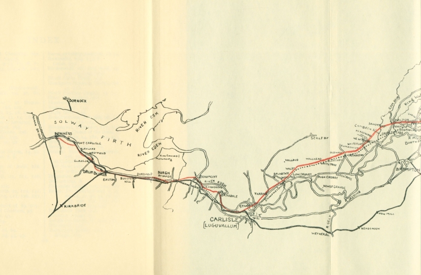 Map of Hadrian's Wall