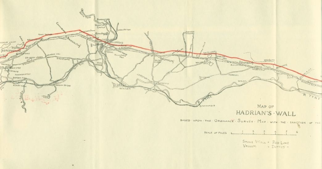 Map of Hadrian's Wall